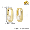 Fashionable S925 Sterling Silver Rectangle Hoop Earrings YL1493-1-2
