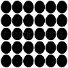 Fingerinspire 30Pcs Acrylic Flat Round Action Figure Display Bases KY-FG0001-13-1
