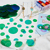 Olycraft 690Pcs 6 Style Iridescent PVC Paillette/Sequins Pendants KY-OC0001-31B-5