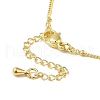 Brass Micro Pave Clear Cubic Zirconia Pendants Necklaces NJEW-K269-05G-12-3