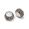 Alloy Rhinestone Clay Pave Beads ALRI-D300-03S-09-2