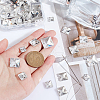 AHADERMAKER 75Pcs 5 Styles Square Shape Sew on Rhinestone GLAA-GA0001-60A-3