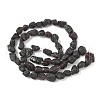 Raw Rough Natural Garnet Beads Strands G-M453-C04-3