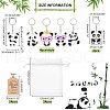 Olycraft PVC Plastic Panda Keychain KEYC-OC0001-04-2