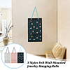 Olycraft 3Pcs 3 Styles Felt Wall-Mounted Jewelry Hanging Rolls AJEW-OC0005-49-6