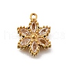304 Stainless Steel Micro Pave Cubic Zirconia Pendants Charms STAS-K256-27G-02-1