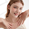 Beebeecraft 6 Pairs Brass Micro Pave Clear Cubic Zirconia Pendants KK-BBC0014-19-5