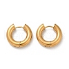 202 Stainless Steel Polishing Hoop Earrings EJEW-M106-02G-03-4