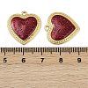 304 Stainless Steel Enamel Pendants STAS-L290-11B-G-3