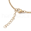 Ion Plating(IP) 304 Stainless Steel Cable Chain Bracelet for Men Women STAS-B039-04G-3