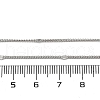 2mm Rack Plating Brass Curb Chain Necklaces for Women Men MAK-L044-24P-5