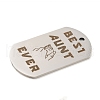 Non-Tarnish 201 Stainless Steel Pendants STAS-L079-17P-2