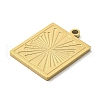 Ion Plating(IP) 316L Surgical Stainless Steel Pendants STAS-M317-15G-3