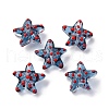 Handmade Lampwork Beads Strands LAMP-I027-09J-2