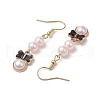 Alloy Enamel Dangle Earring EJEW-JE05960-4