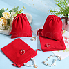 Beebeecraft Rectangle Velvet Drawstring Pouches TP-BBC0001-06C-4