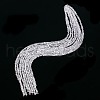 Transparent Cube Shaped Crystal Glass Beads Strands X-GLAA-F012-A03-2