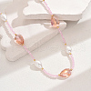 Fashionable Vintage Teardrop Imitation Pearl & Glass Sead Beaded Women's Long Necklaces VH4179-2-1