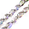 Electroplate Glass Beads Strands EGLA-T028-01J-1