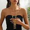 Elegant Brass Multilayer Geometric Necklace & Earrings Sets for Women ID8941-3