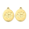 PVD Vacuum Plating 304 Stainless Steel Charms STAS-L278-053G-1