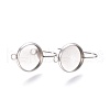 Tarnish Resistant 304 Stainless Steel Dangle Earrings X-STAS-E474-02A-1
