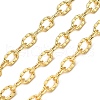 Brass Textured Oval Link Chains CHC-C014-05G-1