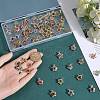 SUNNYCLUE 80Pcs 8 Colors Rhinestone Pendants IFIN-SC0001-68-3