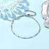 304 Stainless Steel Oval Link Chain Bracelets for Women Men BJEW-JB10271-2