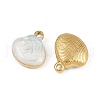 304 Stainless Steel Enamel Pendants STAS-U057-11G-A-4