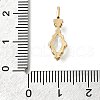 Brass Glass Pendants KK-U061-20G-02-3