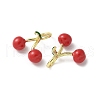 Brass Enamel Pendants KK-P290-12G-01-2
