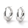 304 Stainless Steel Chunky Hoop Earrings for Women EJEW-F280-06B-P-2