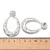 304 Stainless Steel Dangle Stud Earrings EJEW-F361-23P-3