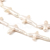 Natural Baroque Keshi Pearl Beads Strands PEAR-B004-06A-01A-3