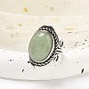 Natural Green Aventurine Adjustable Rings RJEW-I108-01AS-02-2