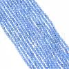 Natural Blue Chalcedony Bead Strands G-G914-2mm-16-1