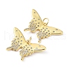 Rack Plating Brass with Cubic Zirconia Pendants KK-B076-14G-1