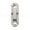 Non-Tarnish 304 Stainless Steel Fold Over Clasps STAS-B029-05A-1-1