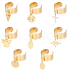 304 Stainless Steel Open Cuff Rings RJEW-UN00020-1