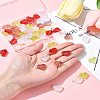 50Pcs Glass Connector Charms PALLOY-FZ00019-9