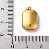 316 Stainless Steel Faceted Glass Pendants STAS-K258-48G-02-3