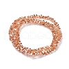 Electroplate Glass Beads Strands EGLA-L021-PL01-3
