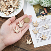 SUPERFINDINGS 60Pcs Wood Pendants WOOD-FH0002-30C-3