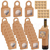   30Pcs 3 Styles Square Kraft Paper Festival Gift Storage Boxes with PVC Window and Hole Handle CON-PH0003-05C-1