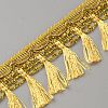 10M Polyester Tassel Lace Ribbon OCOR-WH0091-64-2