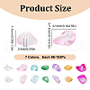 GOMAKERER 84G 7 Colors Spray Painted Transparent Glass Beads Strands GLAA-GO0001-18-2