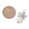 ABS Imitation Pearl and Polymer Clay Rhinestone Pendants PALLOY-JF02740-02-2