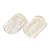 Spray Painted Transparent Glass Connector Charms X1-GLAA-H035-06-3