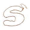 Brass Curb Chains Necklaces for Women NJEW-D302-18RG-5